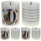 Set de 4 bougies - App. Lourdes - Texte 5 Langues
