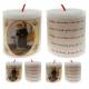 Set de 4 bougies - St Gérard - texte 5 langues