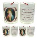 Set de 4 bougies - Christ Miséricordieux - texte 5L