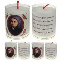 Set van 4 Kaarsen - H Bernadette - tekst 5 talen 