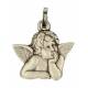Medaille Engel - 18X15 mm - Met Verzilverd 