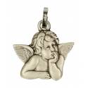 Medaille Engel - 18X15 mm - Met Verzilverd 