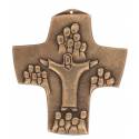 Croix Murale Bronze 9.5 X 10.5