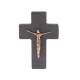 Croix Murale Ardoise 11 Cm Corps En Bronze