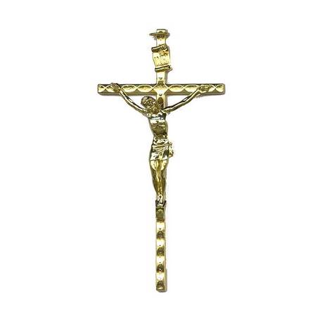 Croix Murale - 11 cm - Métal Doré