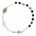 Armband-tientje - kristal - scarabee - medaille + kruisje 