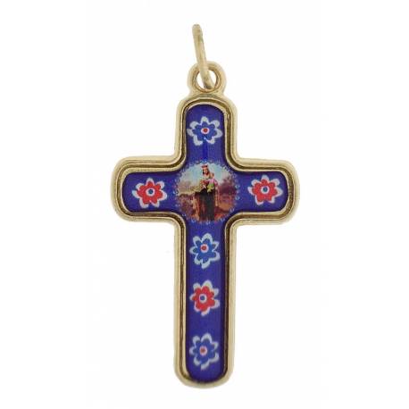 Croix Email V. Du Carmel 3 Cm