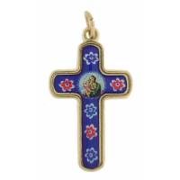 Croix Email St Joseph 3 Cm