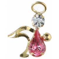 Pin + Prentje - Engel / Strass - Prentje Engel Roos 