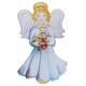 Pin + Image - Ange / Strass - Image Ange Rose