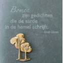 Ardoise 14.5 X 14.5 Cm Bomen Zijn Gedichten...
