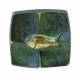 Wandplaat 5 X 5 Cm Vis Brons 