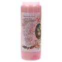 Noveenkaars / roze / rozengeur / H Rita + gebed 