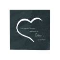Ardoise 14.5 X 14.5 Cm Les Grandes Pensees...