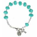 Armband-tientje - Glas - Turquoise 