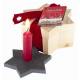 Bougeoir Ardoise 15 X 7 Cm Etoile/Dans Boite En Bois