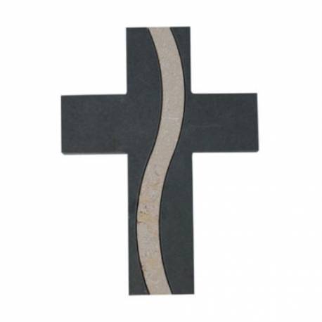Croix Murale Ardoise - 11 X 15 Cm