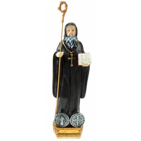 Statue 22 cm - St Benoît + Médaille
