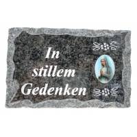 Grafplaat 9 X 14 Cm In Stillem Gedenken 