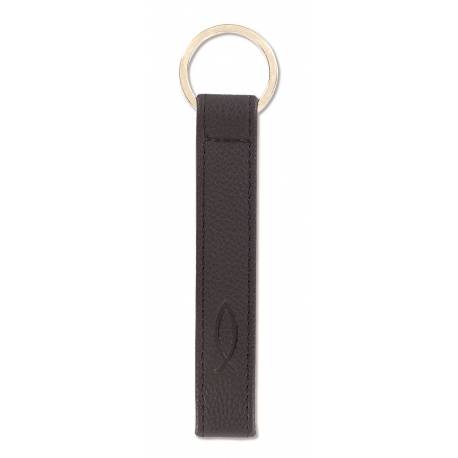 Porte-Clefs Cuir / Poisson Noir