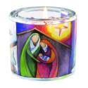 Glas+Theelichtje 6 X 6.5 - Boodschap Van Kerstmis 