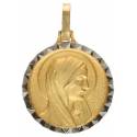 Médaille Vierge - 16 mm - Métal Doré