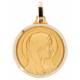 Médaille Vierge - 18 mm - Métal Doré