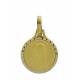 Médaille Vierge - 12 mm - Métal doré