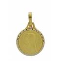 Medaille O.L.V. - 12 mm - Metaal Verguld 