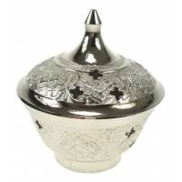 Brûle-Encens - H 8 cm - Métal nickelé