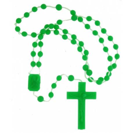 Chapelet sur nylon - Vert