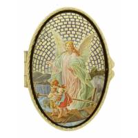 Boîte à Pilules - Ange Gardien - Mosaïque - Ov70 X 45 mm