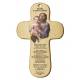 Croix Murale St Joseph + Priere - 15 X 9.5 Cm