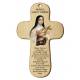 Croix Murale Ste Therese + Priere - 15 X 9.5 Cm