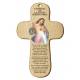 Croix Murale Christ Misericordieux + Priere - 15 X 9.5 Cm