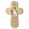 Croix Murale Christ Misericordieux + Priere - 15 X 9.5 Cm