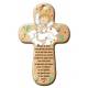 Croix Murale Ange + Priere - 15 X 9.5 Cm - Blanc