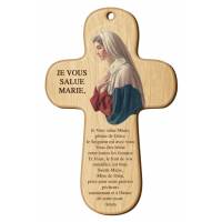 Croix Murale Je Vous Salue Marie - 15 X 9.5 Cm