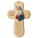 Croix Murale Je Vous Salue Marie - 15 X 9.5 Cm