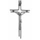 Croix Murale - 16 cm - Mét Nickelé
