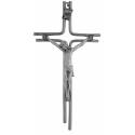 Kruisbeeld - 16 cm - Metaal Vernikkeld 