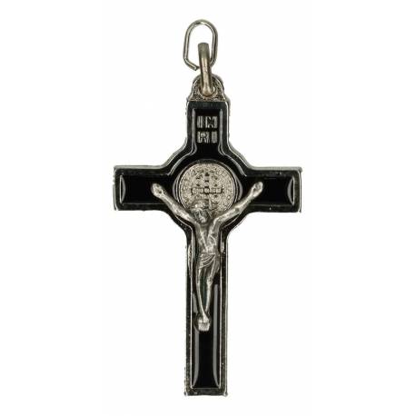 Croix St Benoît - 50 mm - Noir