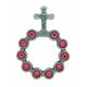 Ring-Tientje - Metaal Verz + Swarovski steentjes 