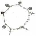 Bracelet Argent rhodié - 8 pendentifs