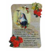 Cadre 10 X H15 cm - Ste Rita + Prière FR