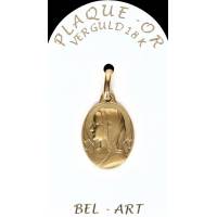 Medaille plaqué-goud - O.L.V. - 18 mm 