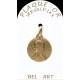 Medaille plaqué-goud - O.L.V. - 18 mm 