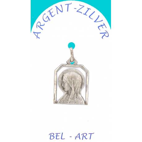 Médaille Argent - Vierge Ajourée - 14 X 17 mm