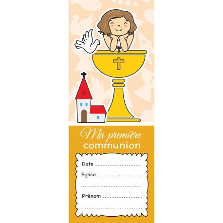 Signet 15 X 5.5 Cm Communion Invitation + Verset Biblique
