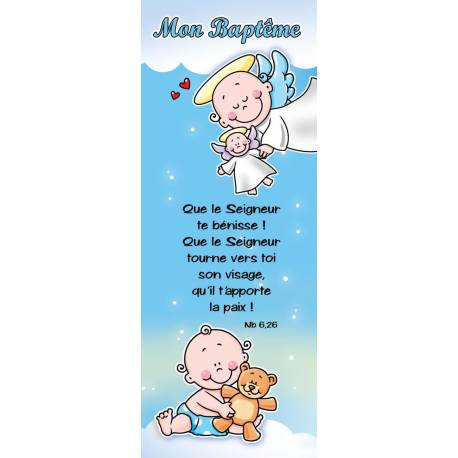 Signet 15 X 5.5 Cm Baptism Angelic + Verset Biblique